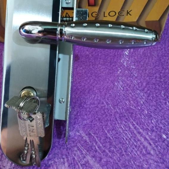 1 set Kunci pintu Tanggung Trontone T51 NP | Handle Tanggung Trontone