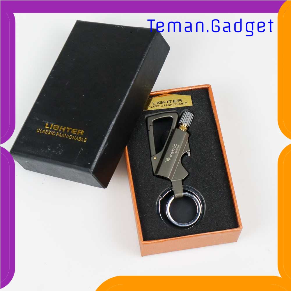 TG-KRK Firetric Korek Api Gantungan Kunci Flint Starter Carabiner - BCK2-666