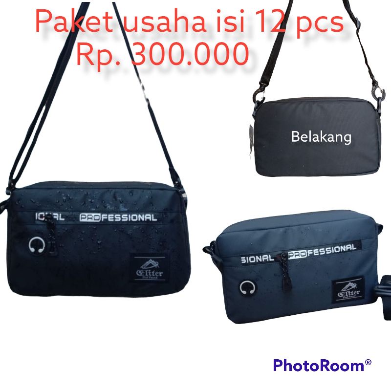 GROSIR TAS!! TAS SELEMPANG ANTI AIR ISI 12 PCS HANDBAG WATERPROOF