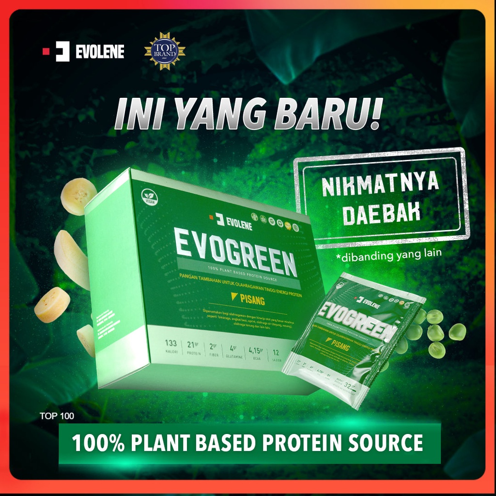 EVOLENE EVOGREEN PROTEIN PLANT VEGAN EVO GREEN 12 SACHET BPOM HALAL EVO GREEN EVOGREN EVOLINE EVOLEN EVOLINE EVOLEN
