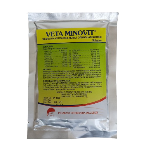 VETA MINOVIT 100 GR VITAMIN HEWAN ASAM AMINO - like Aminovit