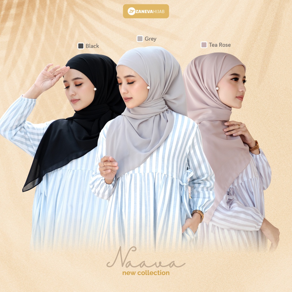 Segi empat Instan Inner l Navaa Hijab l Segi empat Inner Ninja l Segi empat Instan Inner Navaa by Zaneva Hijab