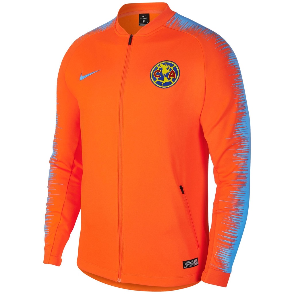 Jersey Bola Nike Club America Anthem Jacket ORIGINAL Orange