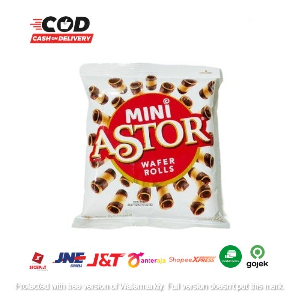 

( HOKKY ) Mini Astor Wafer Rolls 27gr Mini Astor Wafer Coklat Roll Snack Cemilan Anak Murah