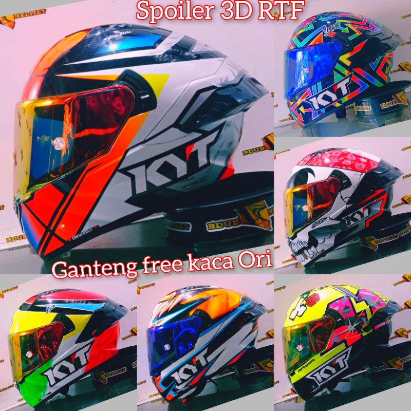Jual Helm full face kyt nfr solidmotif paket ganteng 100 original KYT