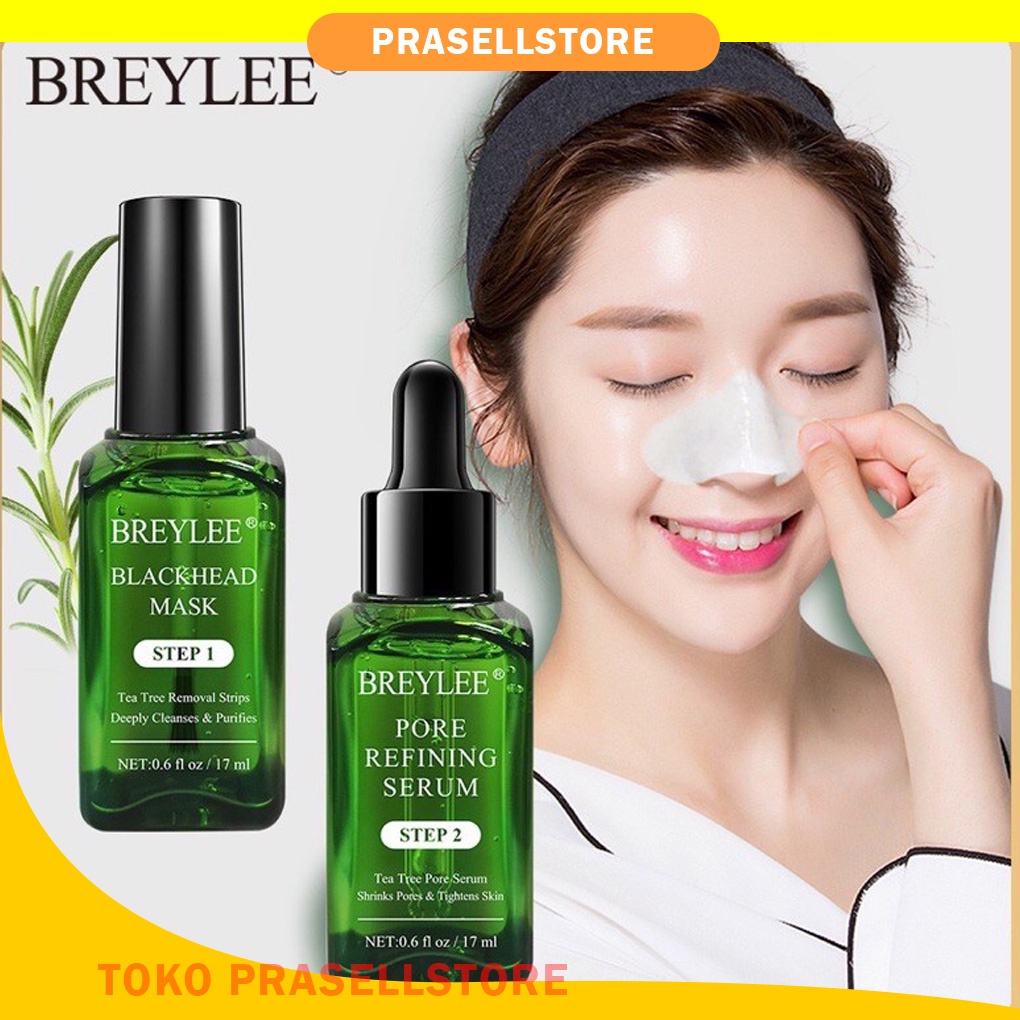 BREYLEE blackhead mask Peel Off Masker Komedo / BREYLEE STEP 1 &amp; STEP 2 PORE SERUM