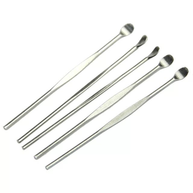 Korek kuping besi lurus 10pcs korek kuping murah pembersih telinga stainless ear pick