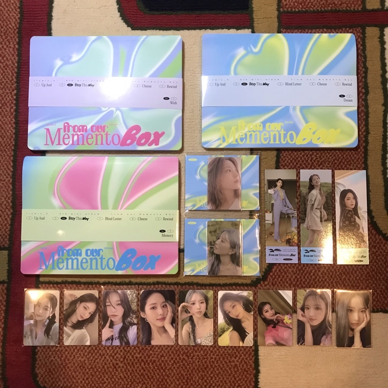 fromis_9 album from our memento box fomb wish dream memory weverse photocard saerom hayoung gyuri ji