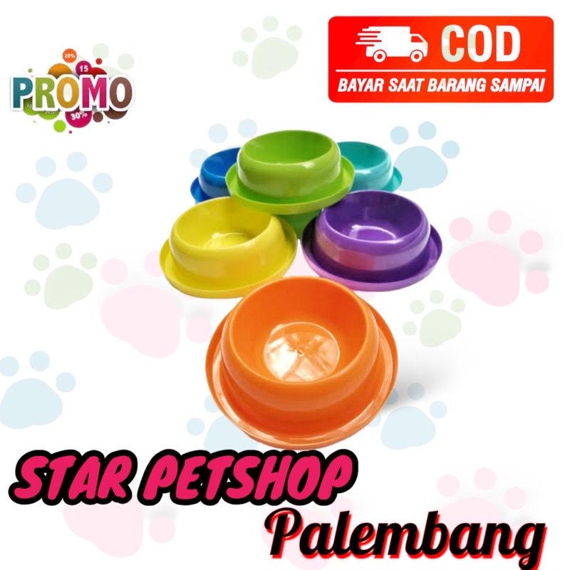 TEMPAT makan Kucing dan Anjing SINGLE Anti Semut Free Packing Bubble