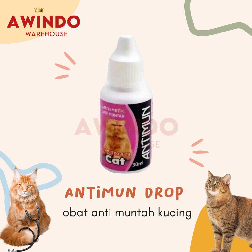 ANTIMUN CAT - Obat Vitamin Kucing Anti Muntah Infeksi Pencernaan dan Stress Kitten Cat