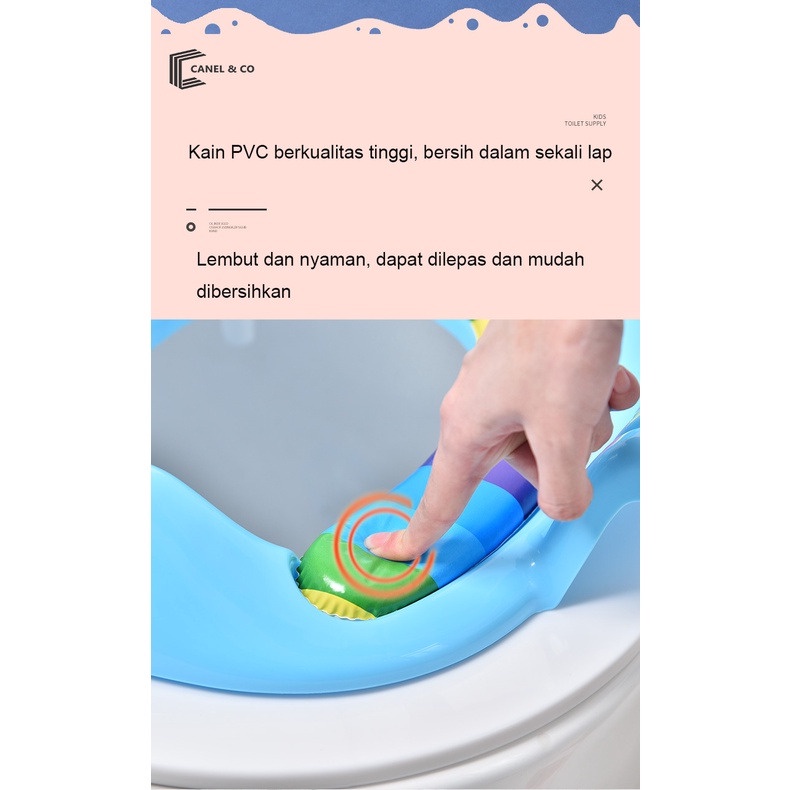 CANEL &amp; CO Baby Potty Seat with Handles / Toilet Training Anak / Potty Training Wc Jongkok / Closet Anak /  Potty Handle