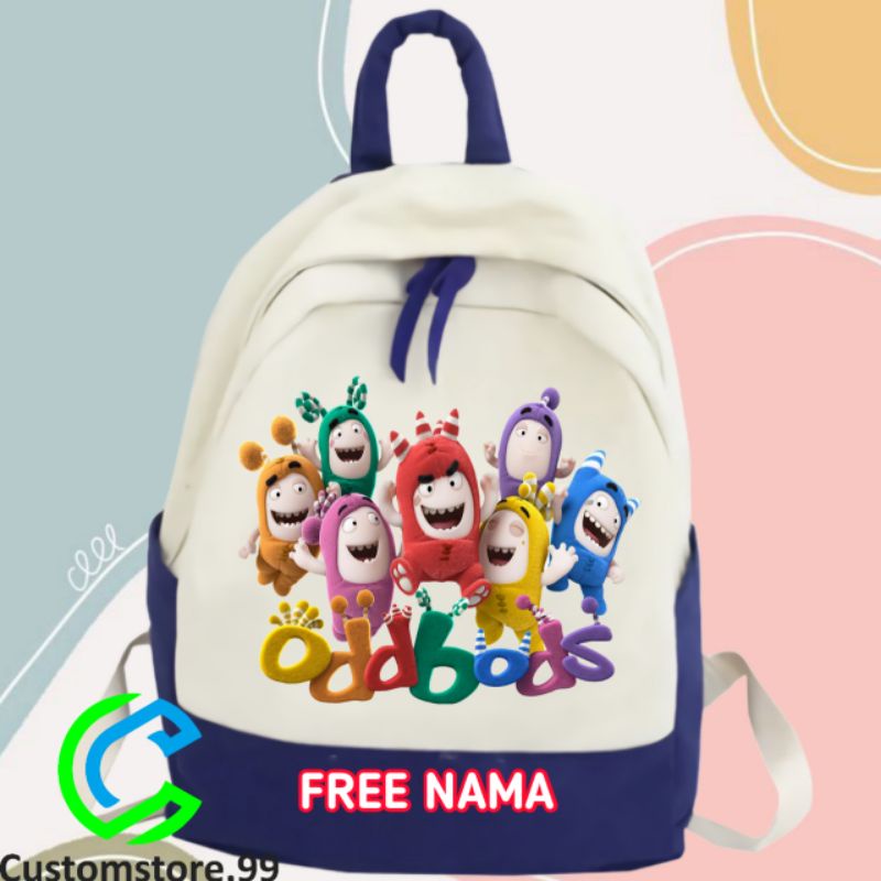 TAS RANSEL ANAK ODDBODS TERBARU FREE NAMA