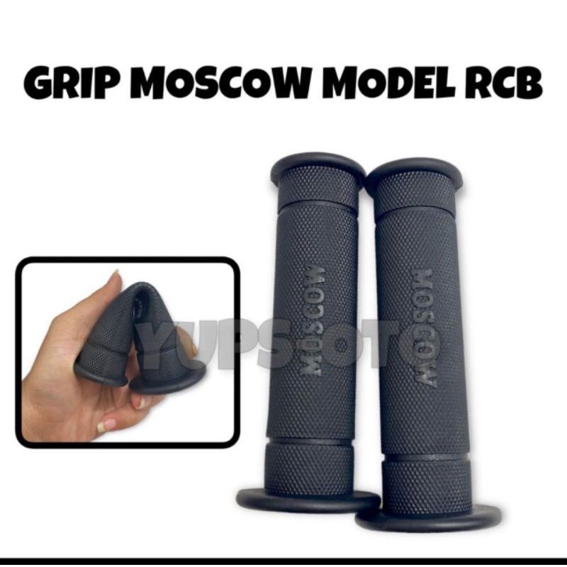 HANDGRIP MODEL RCB TULISAN MOSCOW LEMBUT GRIP MOSCOW MODEL RCB SEPASANG HANDFAT VARIASI MOTOR PNP HAND GRIP MOTOR UNIVERSAL SEMUA MOTOR(CH556)