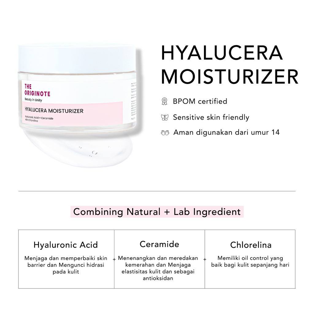 The Originote Hyalucera Moisturizer Gel | The Originote Serum | The originote Eye cream BPOM | TONER |CLEANSER
