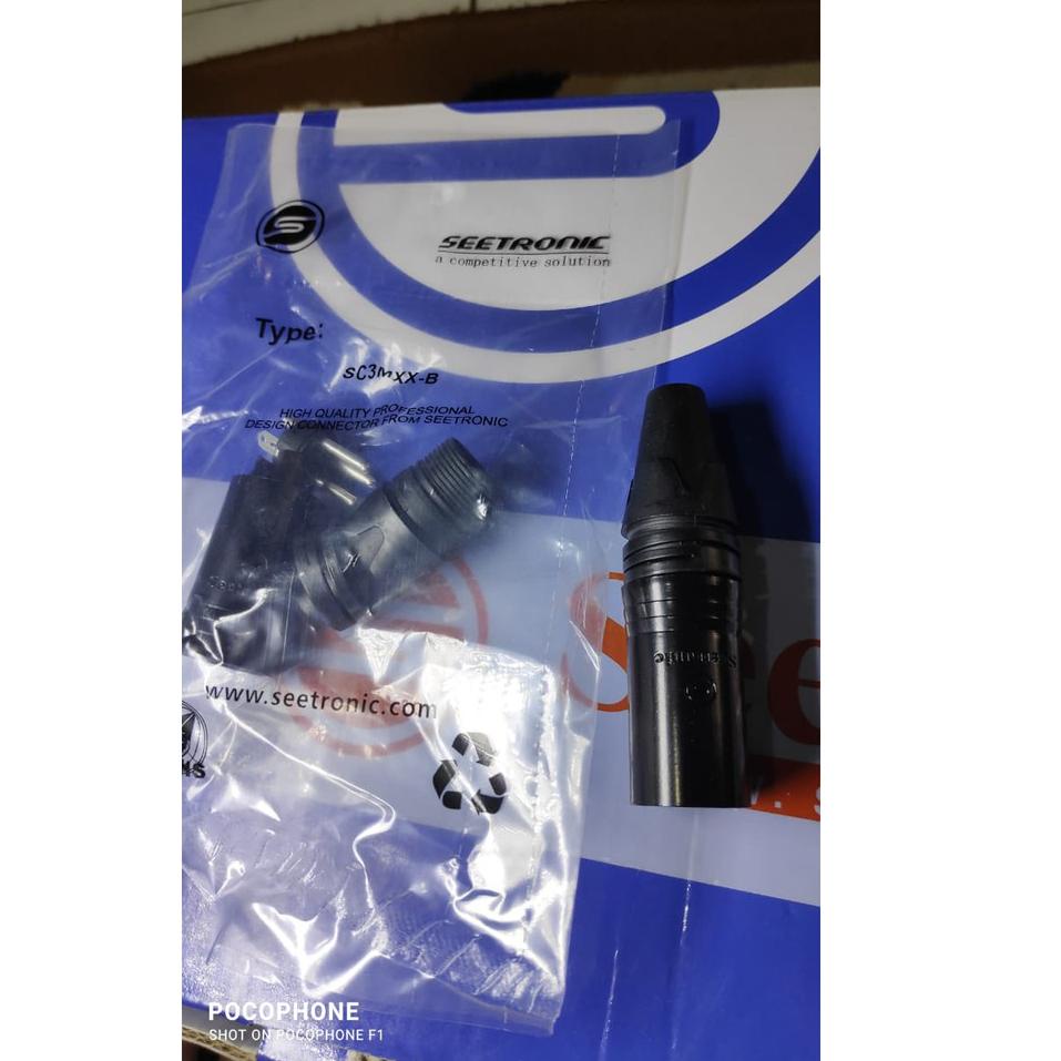 Recomended JACK CANON SEETRONIC MALE BLACK SCSM3-B