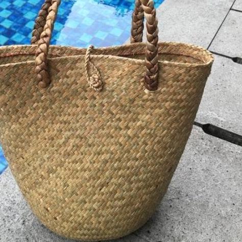 Tas Purun Oval Tali Eceng Gondok, Tas Enceng Gondok, Tas Anyam Rotan