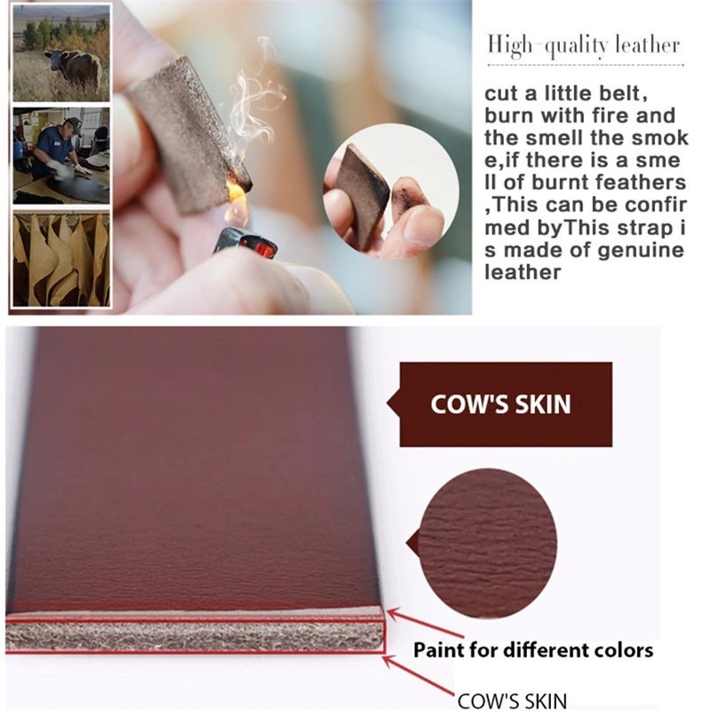 Ikat pinggang Pria Gesper kulit asli Cowather Kulit Sapi Asli - XF010