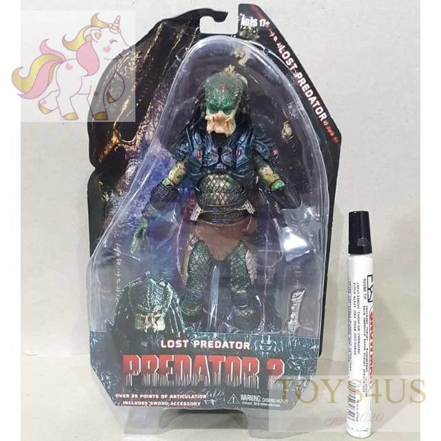 Toys4Us - Mainan action figure
Predator 2 movie series
Lost predator
By neca reel toys
Tinggi 7 inch