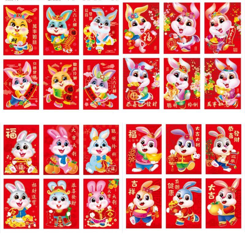 Jual ANGPAO TAHUN KELINCI 2023 ANGPAU AMPLOP IMLEK MURAH IMLEK 2023