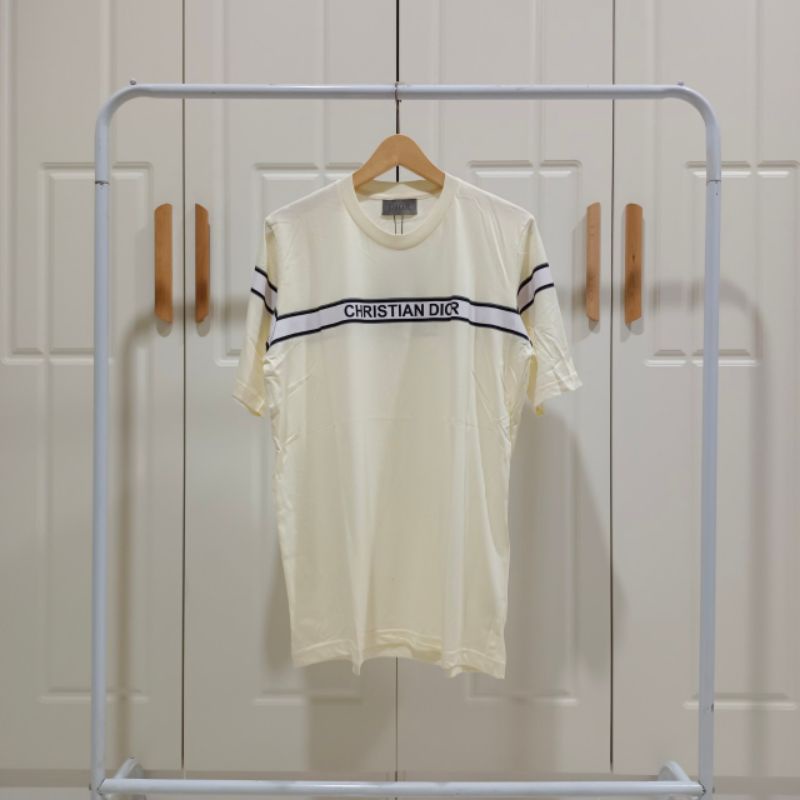 Kaos Baju T Shirt Import Cristian Dior Logo Basic Premium Quality