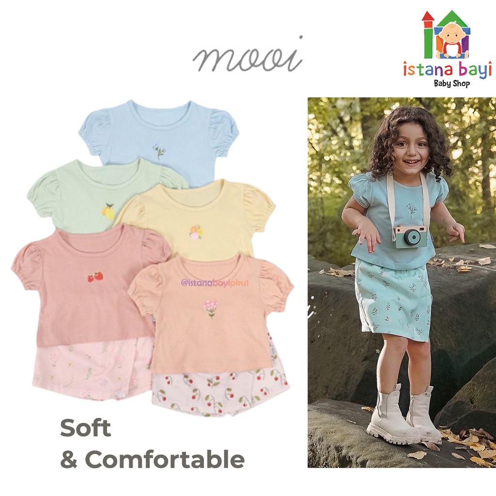 MOOI ALENA SKORT SET - Mooi Setelan Anak Perempuan Alena Skort Set 1-5 Tahun