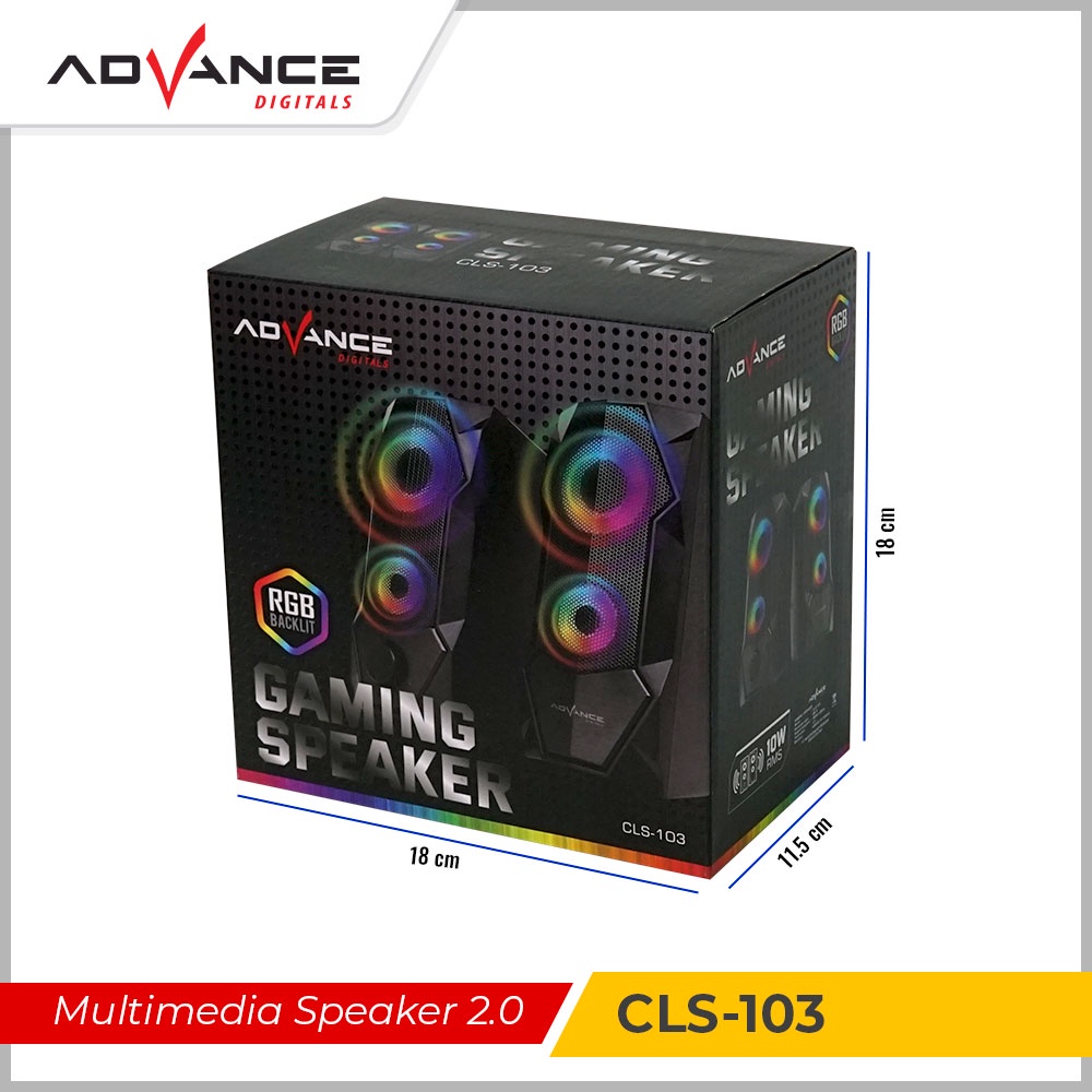 ADVANCE Speaker CLS-103 Gaming Speaker Dual Speaker PC Laptop