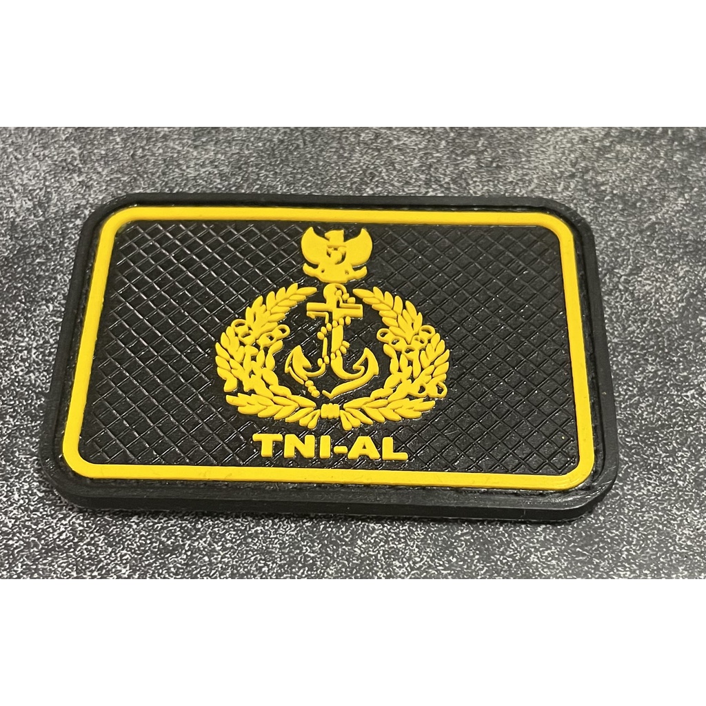 Patch TNI AL (Logo+Tlsn)  - Patch Velcro TNI Angkatan Laut - Prepetan