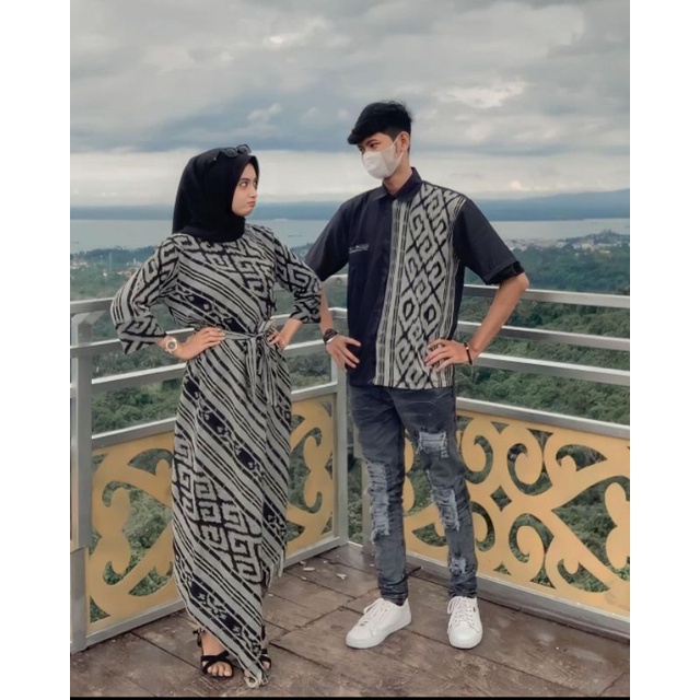 set baju tenun couple - set couple tenun troso - baju couple tenun troso - couple tenun terbaru - co