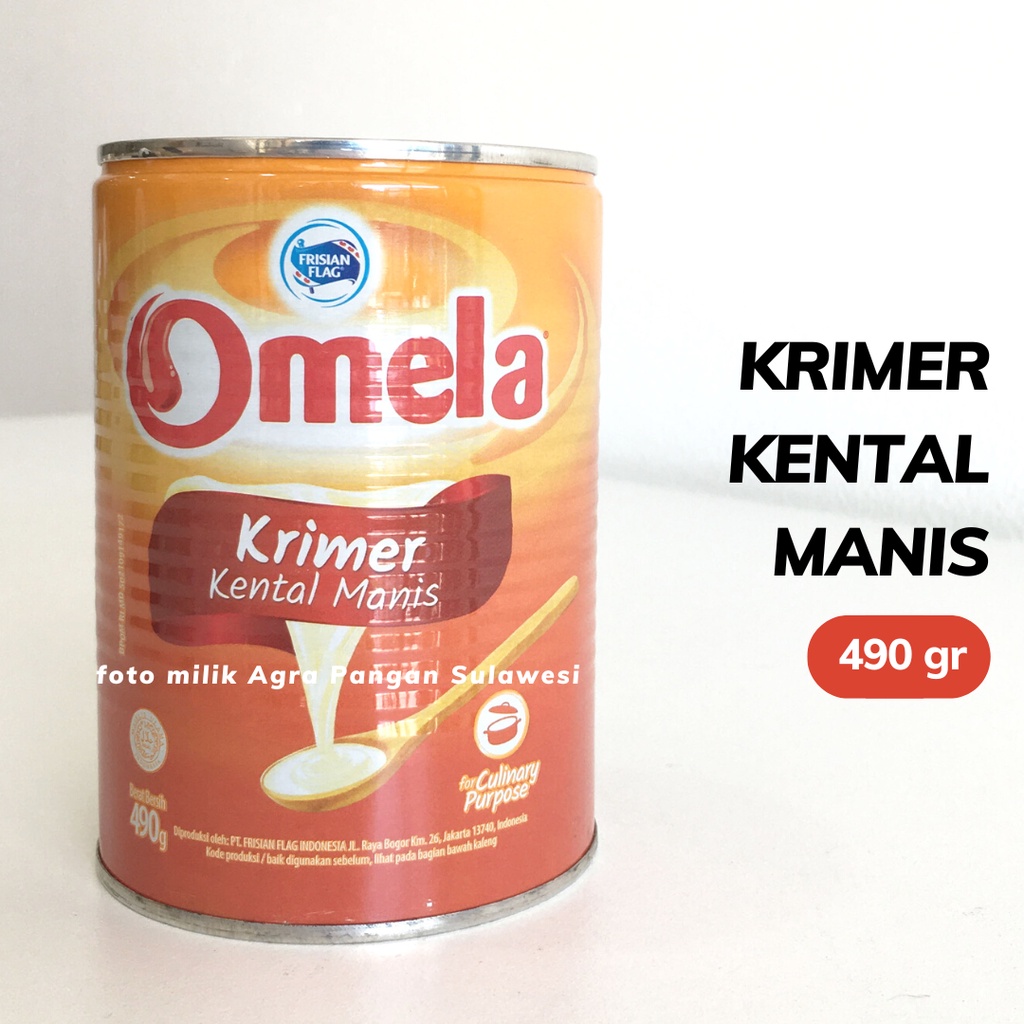 

OMELA Susu Kental Manis Krimer SKM Frisian Flag 490g Creamer Bendera