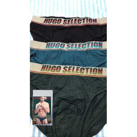 NEW HUGO 3 PCS || CD HUGO SELECTION ORIGINAL || CELANA DALAM PRIA