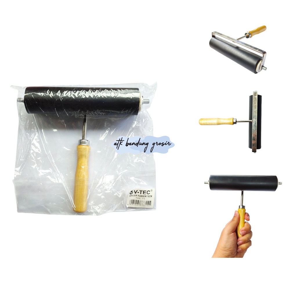 

V-Tec Roller Rubber 715 Besi 15 cm / Vtec Roll Lukis Bahan Besi / Roll Untuk Melukis V-Tec – Besi 15 cm