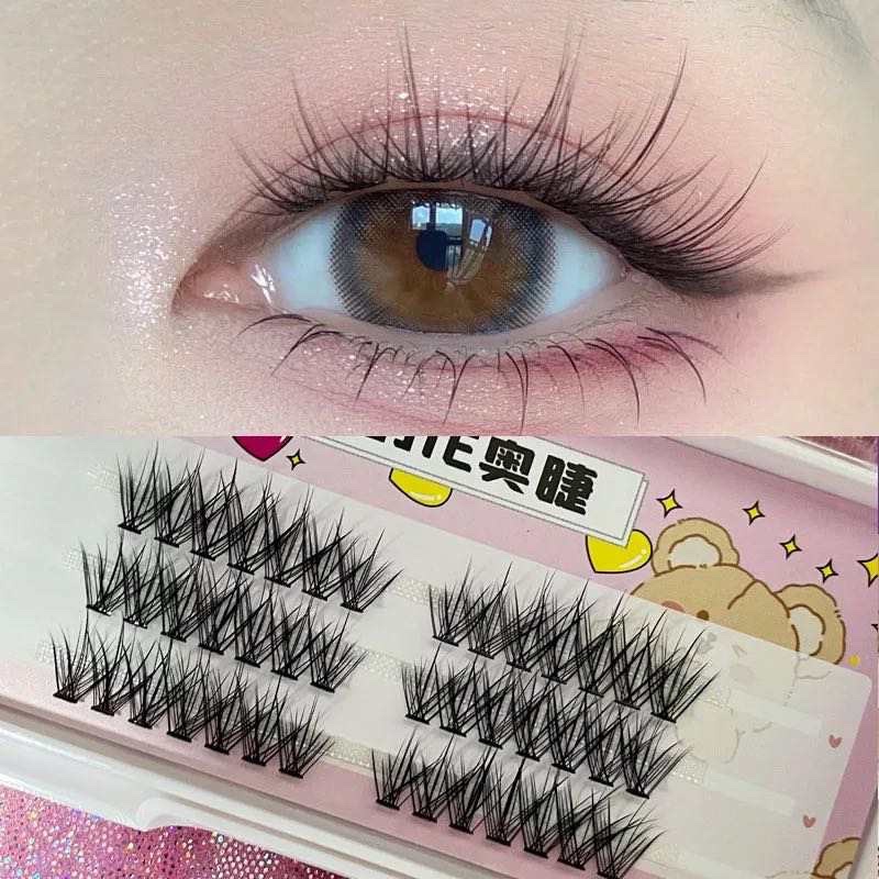 T20 - FAIRY LASHES DOYIN Little Devil Volume Individual Eyelashes Cils Natural Fairy Fish Soft Grafting Lashes Cluster False Eyelash Makeup Tools