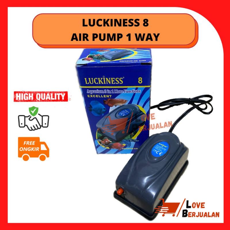 AERATOR AIR PUMP LUCKINESS 8 1LUBANG LOW WATT