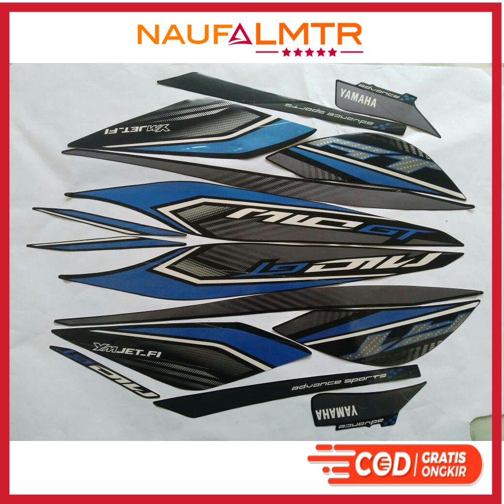 stiker striping yamaha mio gt 2013 hitam biru