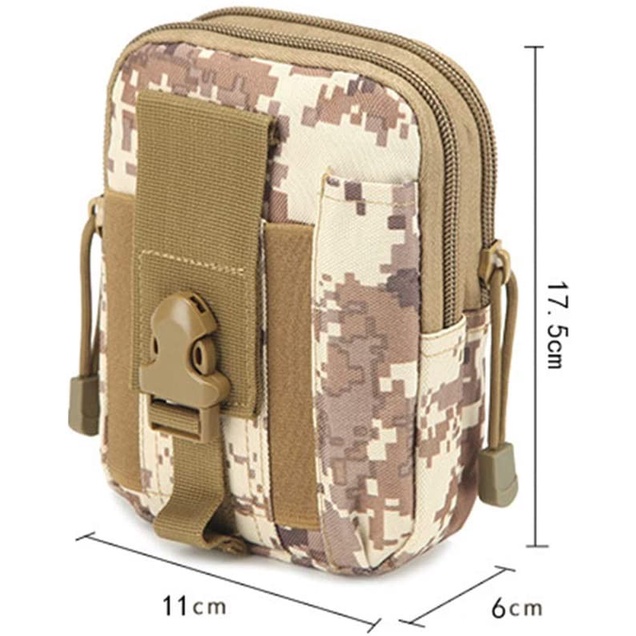 Universal Tas Pinggang Outdoor Tactical Smartphone Gesper Molle EDC