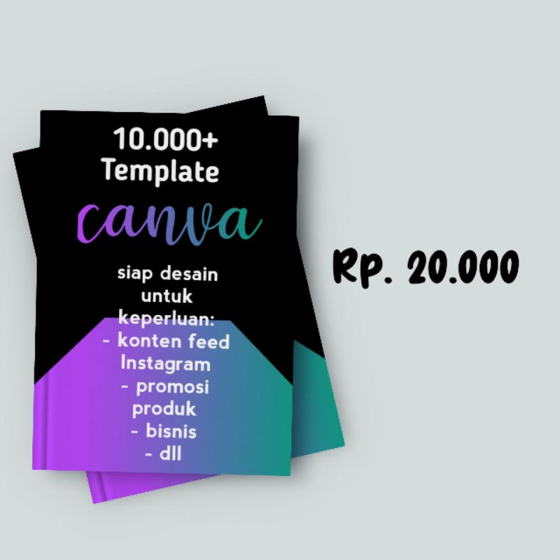Jual template feed, siap pakai di canva Shopee Indonesia