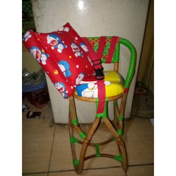 paket komplit sabuk+bantal stang//boncengan anak motor matic//kursi rotan motor matic Vario Beat Scoopy Mio//dudukan anak motor matic//bangku rotan motor matic