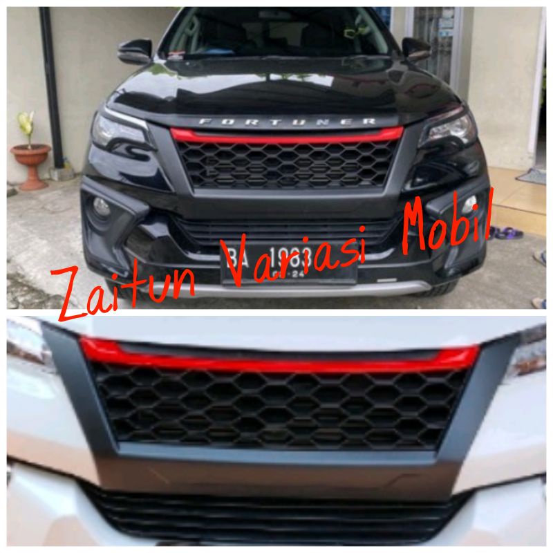 Grill fortuner VRZ SRZ TRD G 2016-2020 model titum / thitum list Merah import Gril