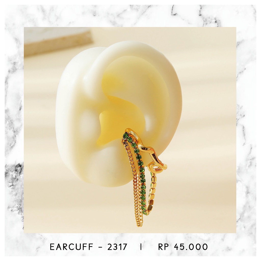 EARCUFF KRISTAL MUTIARA - 2317 / 2314