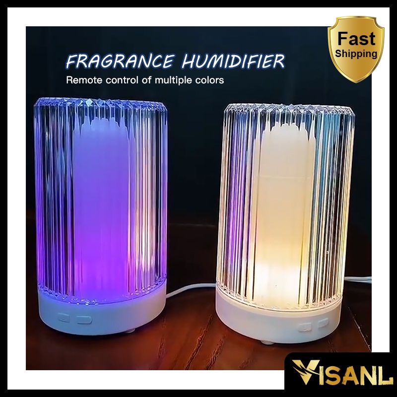 Humidifier Diffuser Air Purifier Aromaterapy Essential Oil Difuser 200ML+ Remote Aromatherapy 7 Color Led