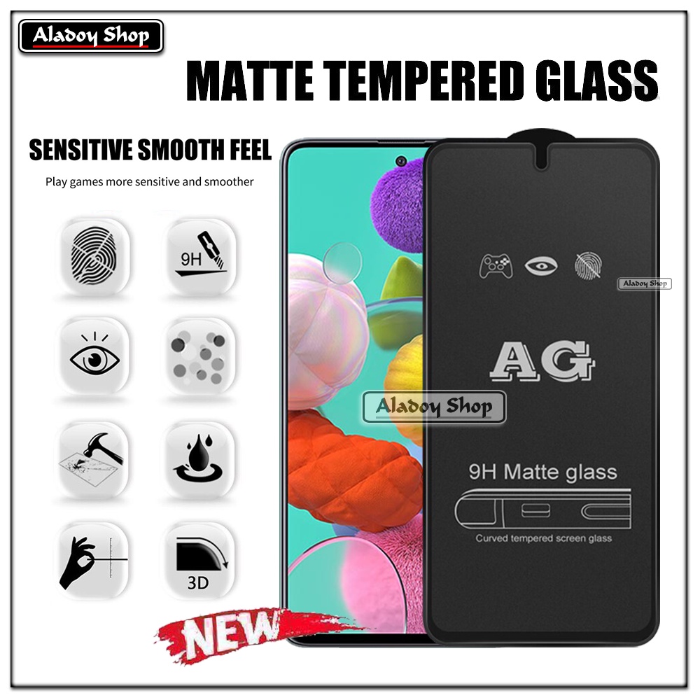 Samsung A51 PAKET 2IN1 Tempered Glass Matte Anti Glare Full Layar dan Tempered Glass Kamera