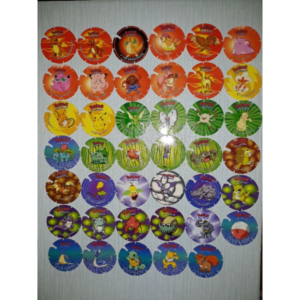 [TAKE ALL] Tazos Pentazo Pokemon 2001/ Tazos Jadul / Tazos Pokemon / Tazos Pikachu / Tazos Rare / Ta
