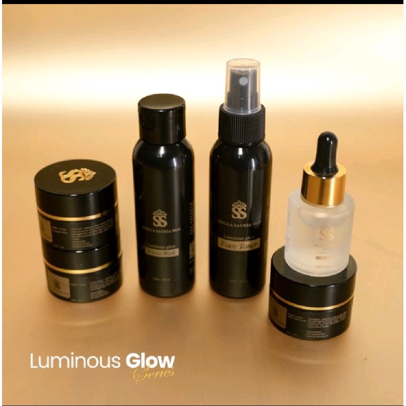 SHELLA SAUKIA PAKET LUMINOUS GLOW (SS)+SERUM ||READY STOK