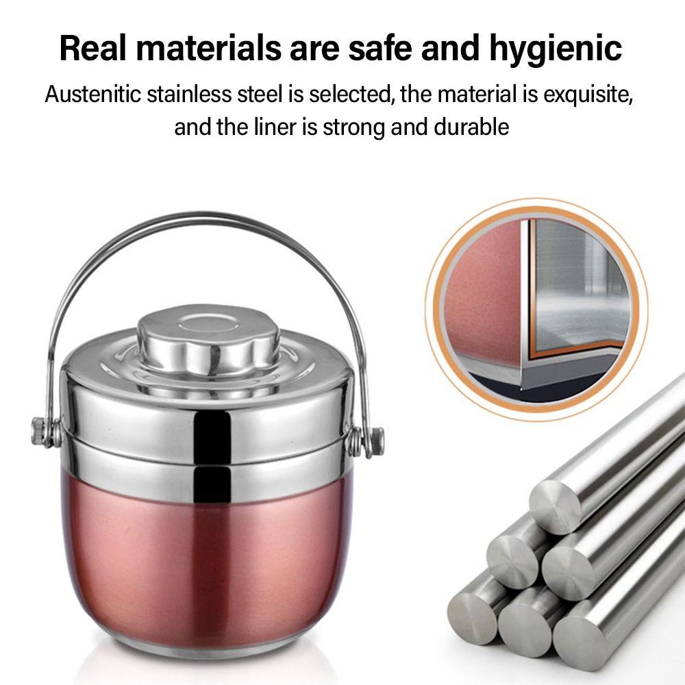 SOLIGHTER Thermal Insulation Lunch Box Portable for Students Office Workers for Kids Food Containers