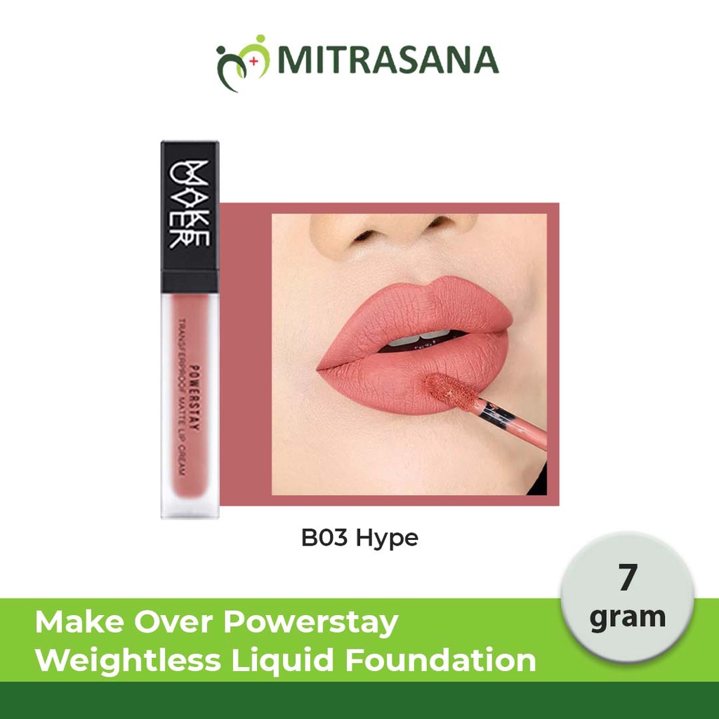 MAKE OVER Powerstay Transferproof Matte Lip Cream 7 g - All Variant