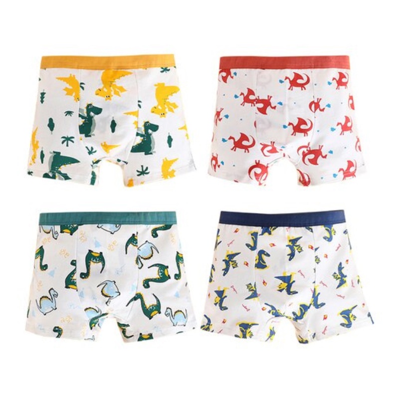 3SP | UWR79 Boxer Katun Anak Laki Laki Gambar Kartun Naga Pakaian Dalam Anak Kids Panties