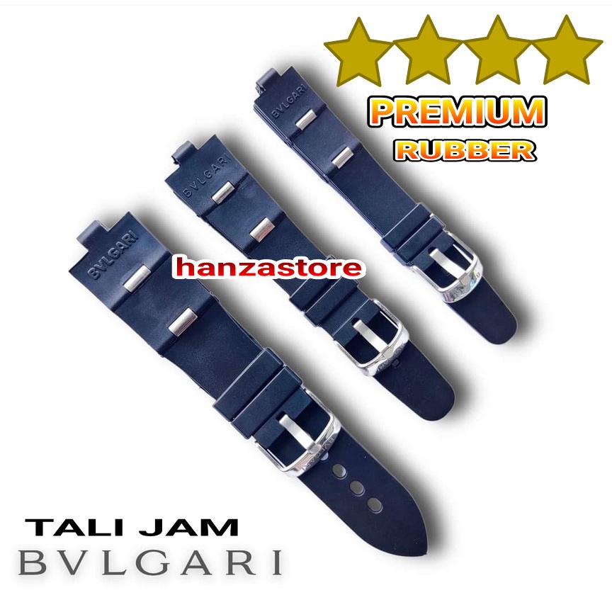 Tali jam BVLGARI strap rubber BVLGARI Diagono AL38a Bulgari strap jam