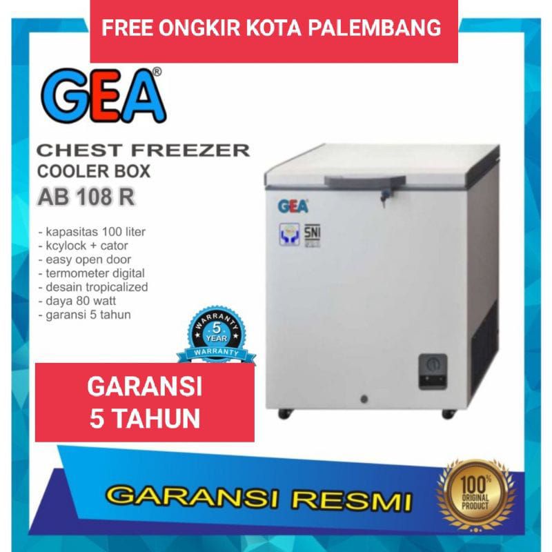 BOX CHEST FREEZER FREZER COOLER BOX GEA 100 LITER AB 108 R