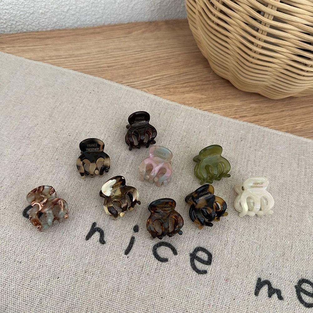 Agustina Cakar Rambut Mini Kreatif Retro Jepit Rambut Asam Aset Perancis Hiu Klip Asetat Perempuan Aksesoris Rambut