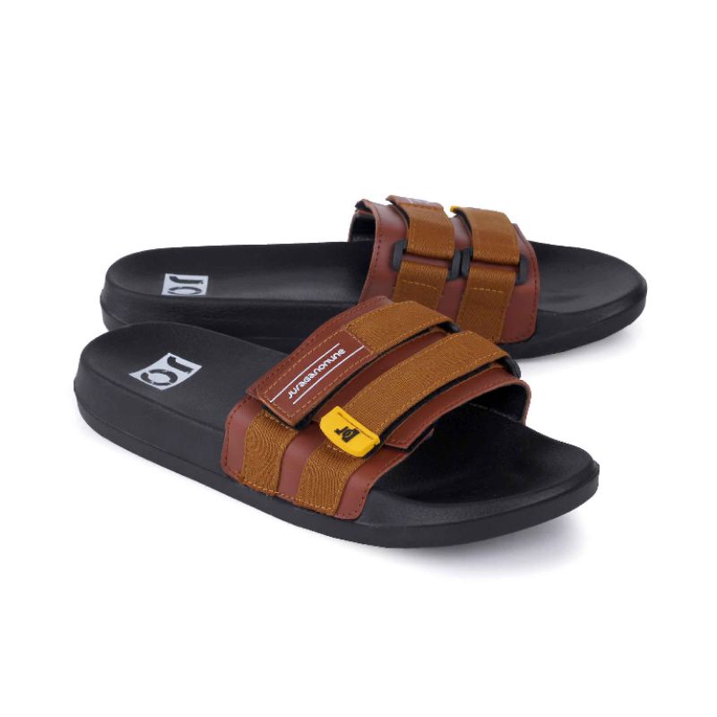 Sandal Slide Terbaru Kekinian Distro | Sendal Cowok Keren Anti Slip Ringan